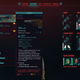 An in-game menu in Cyberpunk 2077 shows off weapons.